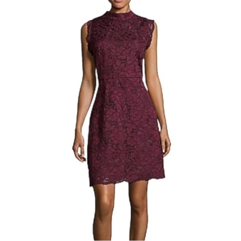 Ted Baker Latoya High
Neck Mini Dress in Lace Size Ted 2/US 6.